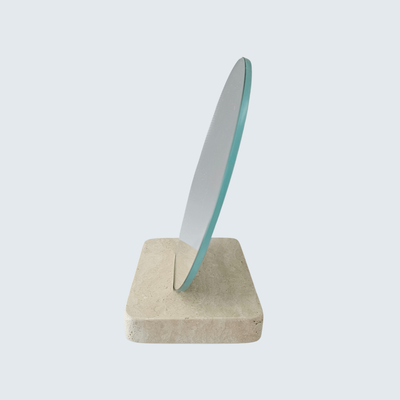 Travertine Table Mirror