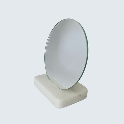 White Marble Table Mirror