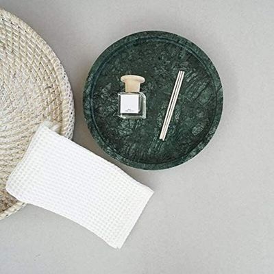Green Round Marble Tray