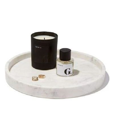 White Round Marble Tray White Round Marble Tray