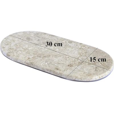 Beige Oval Stone Tray