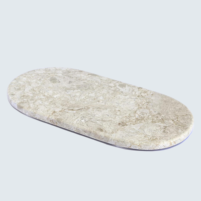 Beige Oval Stone Tray Beige Oval Stone Tray