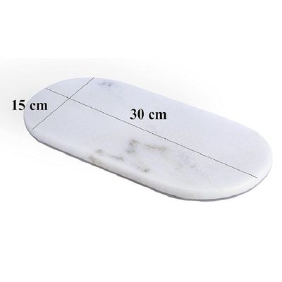 White Oval Stone Tray
