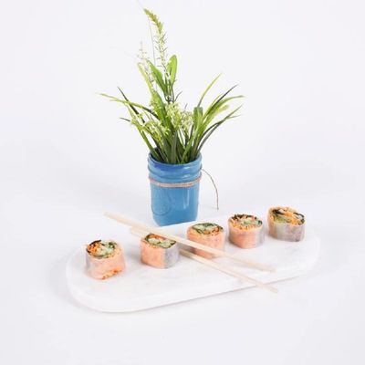 White Oval Stone Tray White Oval Stone Tray