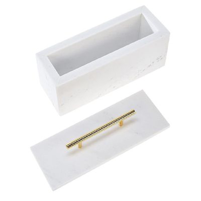 White Large Marble Jewelry box 
