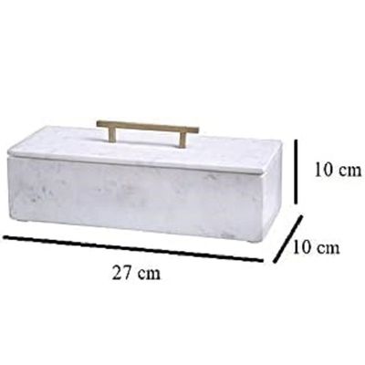 White Large Marble Jewelry box White Large Marble Jewelry box
