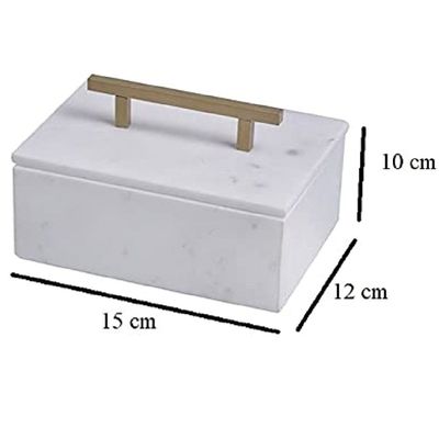 White Small Marble Jewelry box White Small Marble Jewelry box