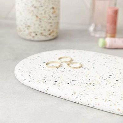 Terrazzo Oval Stone Board