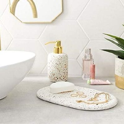 Terrazzo Oval Stone Board Terrazzo Oval Stone Board