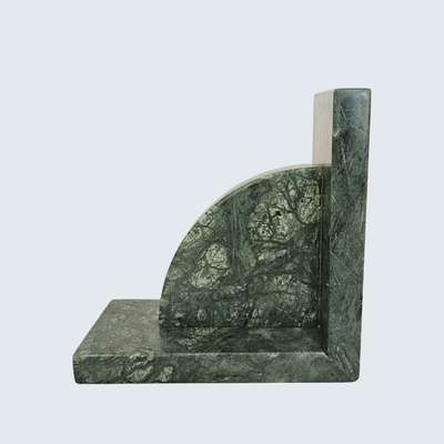 Green Marble Bookends Green Marble Bookends