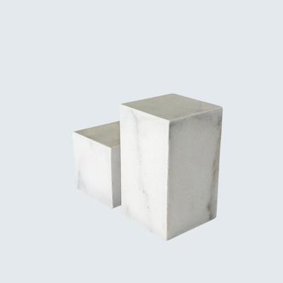 White Marble Decorative Bookends (Both Sizes)
