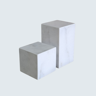 White Marble Decorative Bookends (Both Sizes) White Marble Decorative Bookends (Both Sizes)