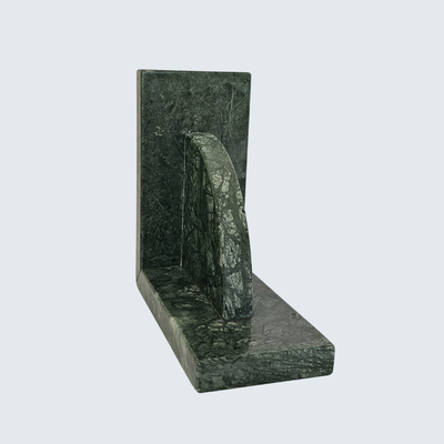 Green Marble Decorative Bookends