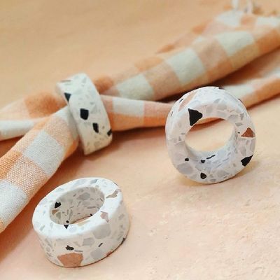 Terrazzo Napkin rings (Set of 4)