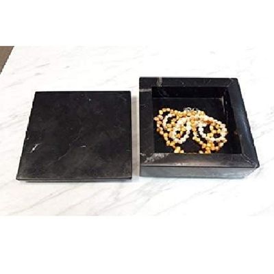 Black Marble Jewelry Box