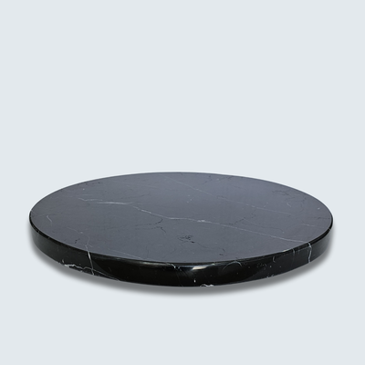 BLack Marble Tray Lazy Suzan