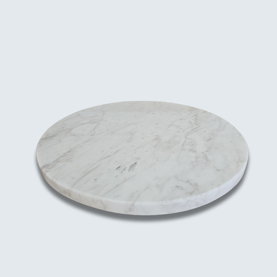 White Marble Tray Lazy Suzan