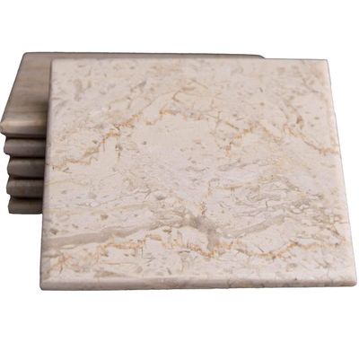 Beige Square Marble Coasters (set of 6) Beige Square Marble Coasters (set of 6)