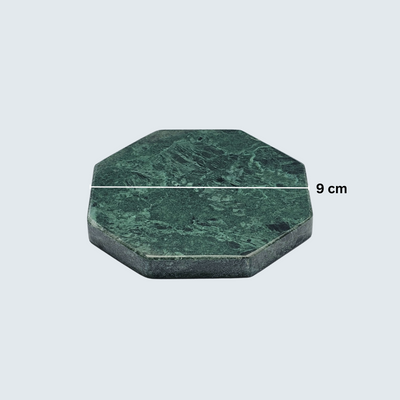 Green Octagon Marble Coasters (set of 6) Green Octagon Marble Coasters (set of 6)