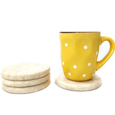 Travertine Round Coasters (set of 6) Travertine Round Coasters (set of 6)