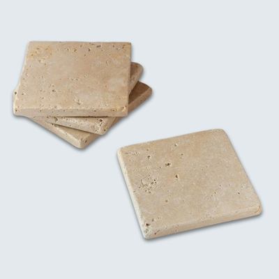 Travertine Square Coasters (set of 6)