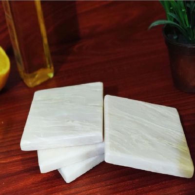 White Square Marble Coasters (set of 6) White Square Marble Coasters (set of 6)