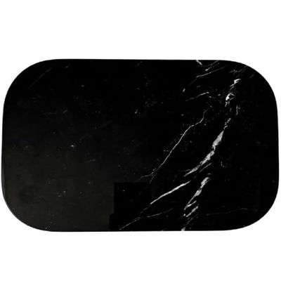 Black Marble Serving Board 30x40cm with curved edges