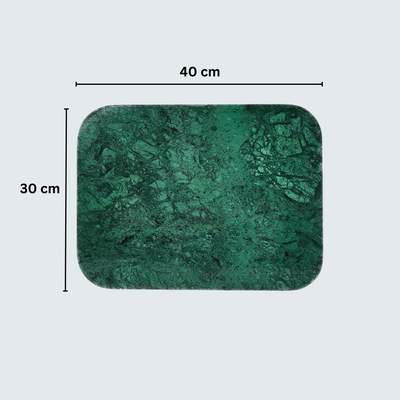 Green Marble Serving Board 30x40cm with curved edges Green Marble Serving Board 30x40cm with curved edges