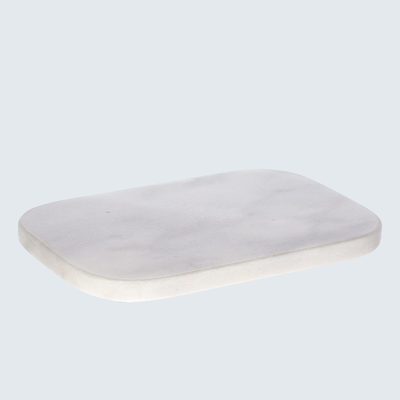 White Marble Serving Board 20x30cm with curved edges