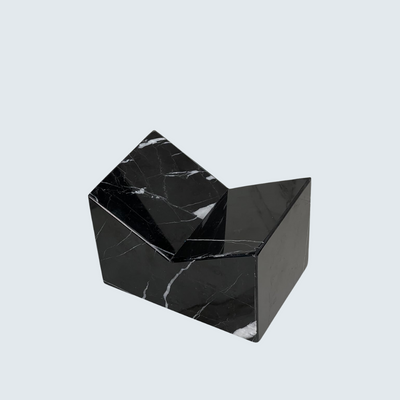 Black V Shaped Marble Book Holder