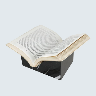 Black V Shaped Marble Book Holder