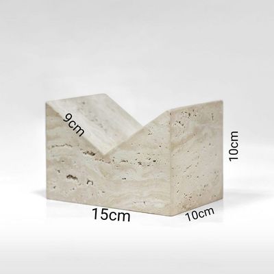 Travertine V Shaped Marble Book Holder Travertine V Shaped Marble Book Holder