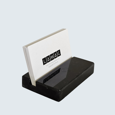 Black Marble Card Holder Black Marble Card Holder