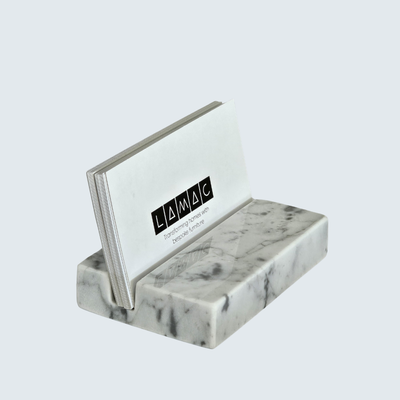 White Marble Card Holder White Marble Card Holder