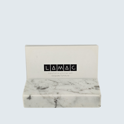 White Marble Card Holder