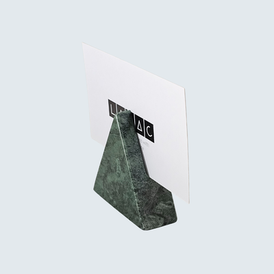 Green Triangular Card Holders (set of 4)