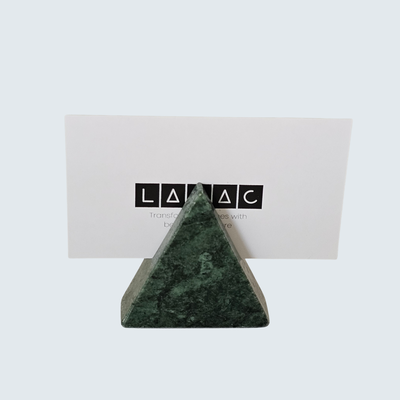 Green Triangular Card Holders (set of 4)