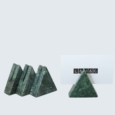 Green Triangular Card Holders (set of 4) Green Triangular Card Holders (set of 4)
