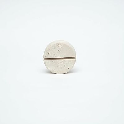 Travertine Round Card Holders (set of 4) Travertine Round Card Holders (set of 4)