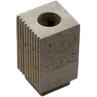 Travertine Grooved Pen Holder