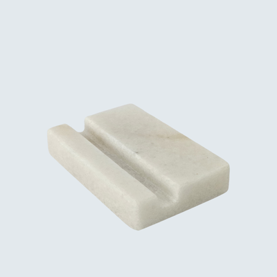 White Marble Phone Holder