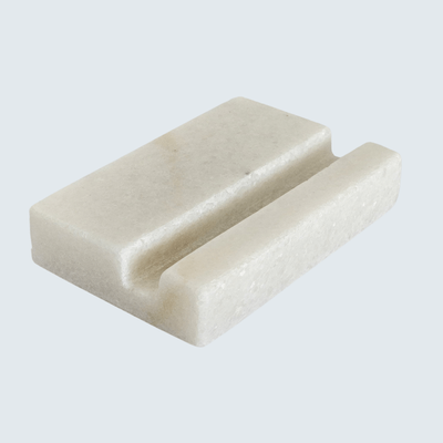 White Marble Phone Holder White Marble Phone Holder