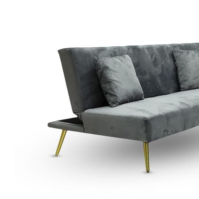Modern Grey Velvet Office Fabric Linen-Like Velvet Sofa Chair Loveseat Square Sofa Beds Hotel Leisure Sofa Set Couch