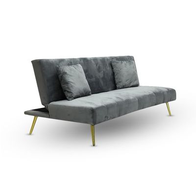 Modern Grey Velvet Office Fabric Linen-Like Velvet Sofa Chair Loveseat Square Sofa Beds Hotel Leisure Sofa Set Couch