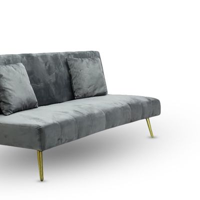 Modern Grey Velvet Office Fabric Linen-Like Velvet Sofa Chair Loveseat Square Sofa Beds Hotel Leisure Sofa Set Couch