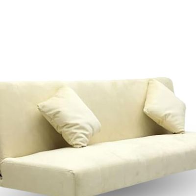 Modern Office Fabric Linen-Like Velvet Sofa Chair Loveseat Square Sofa Beds Hotel Leisure Sofa Set Couch (Beige Velvet)