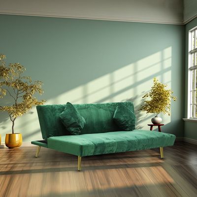 Modern Dark Green Office Fabric Linen-Like Velvet Sofa Chair Loveseat Square Sofa Beds Hotel Leisure Sofa Set Couch