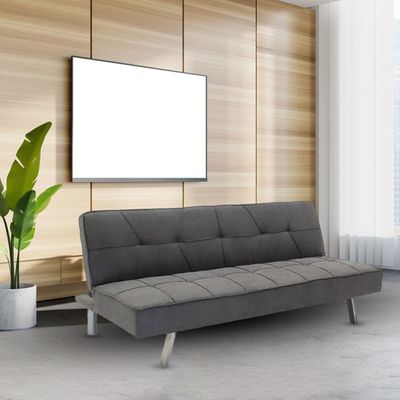 Sofa Bed Living Room Fabric Sofa Bed Legs Three Seat Sofa Bed Modern Design Living Room Sofa (GREY)