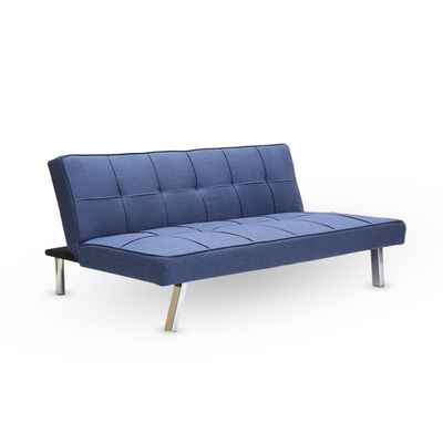 Sofa Bed Living Room Fabric Sofa Bed Legs Three Seat Sofa Bed Modern Design Living Room Sofa (BLUE)