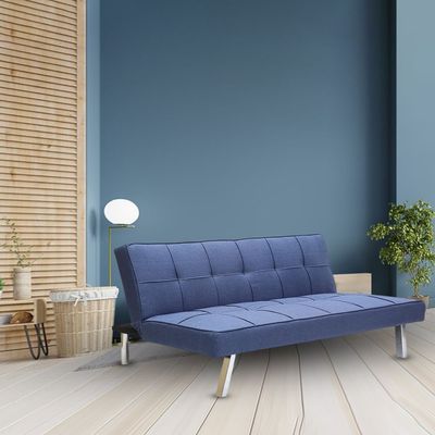 Sofa Bed Living Room Fabric Sofa Bed Legs Three Seat Sofa Bed Modern Design Living Room Sofa (BLUE)